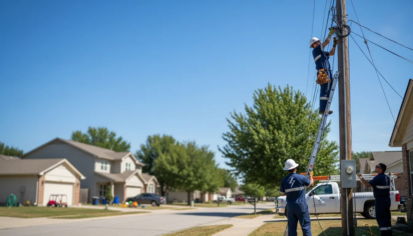Residential electrician providing installation services in University Heights, IA